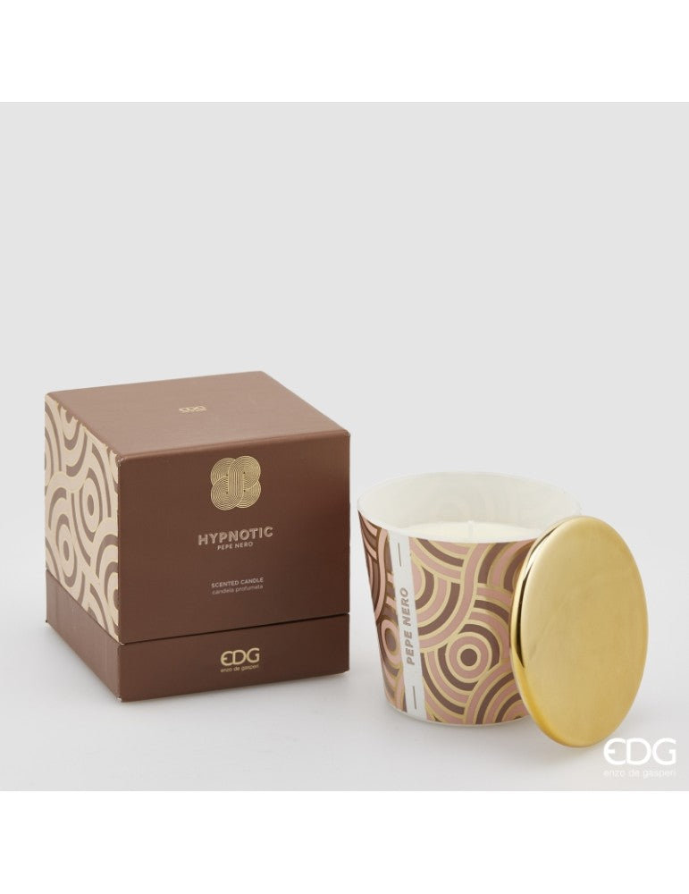 EDG Enzo De Gasperi Kerze Hypnotic mit Deckel H9 Schwarzer Pfeffer
