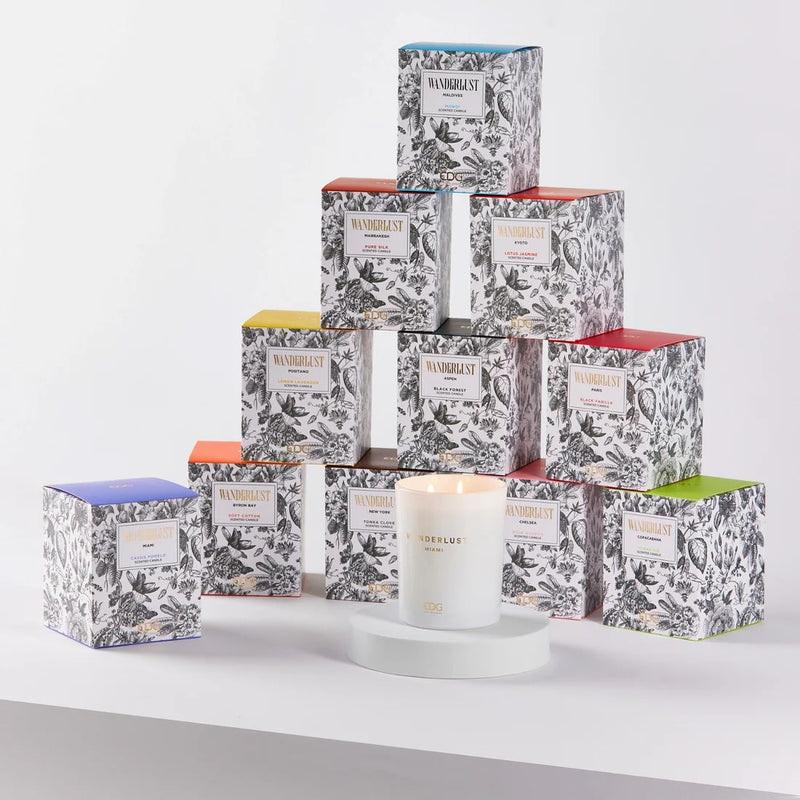 EDG Enzo De Gasperi Kerze Wanderlust H12,5 D10 Lotus Jasmine