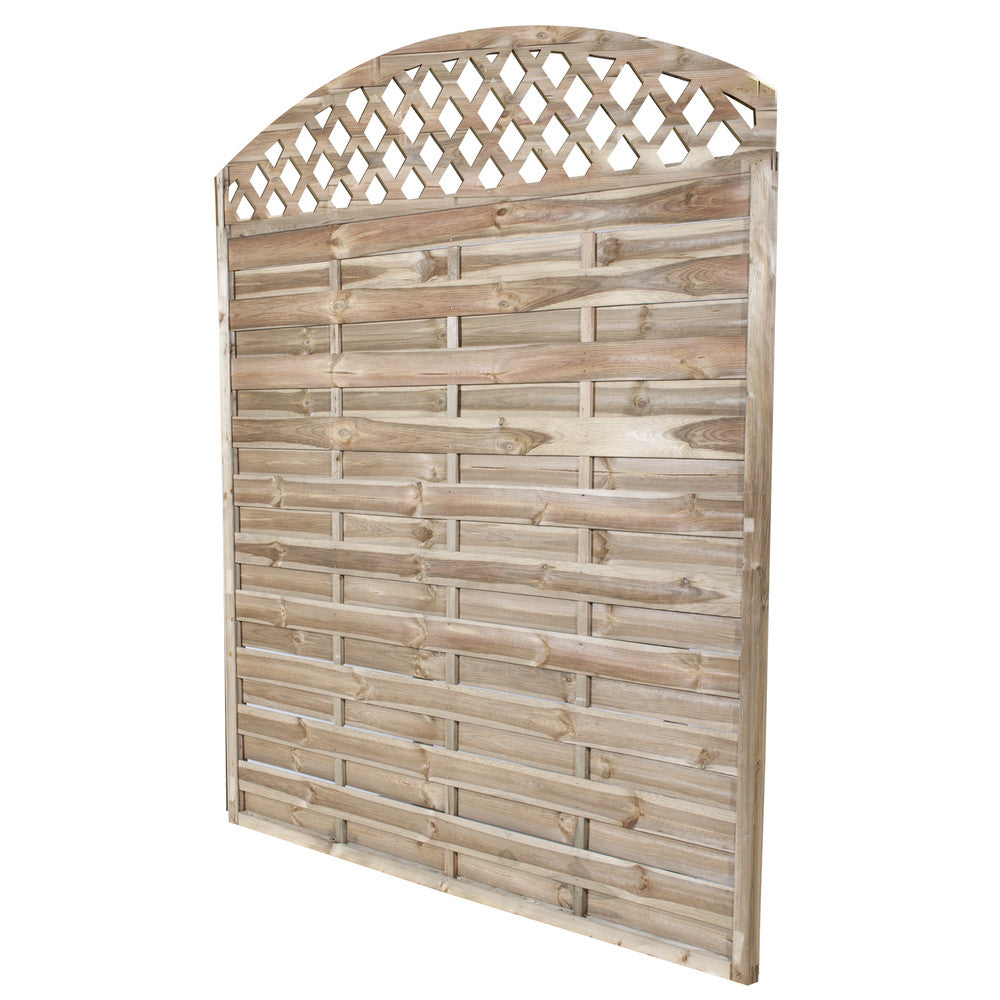 L'Arcolaio Holzpaneel Windschutz mit Bogen 180x180CM