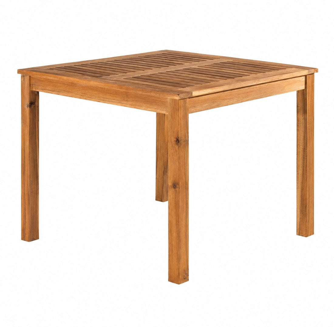 L'Arcolaio Viereckiger Holztisch aus Akazie 80x80x75 cm