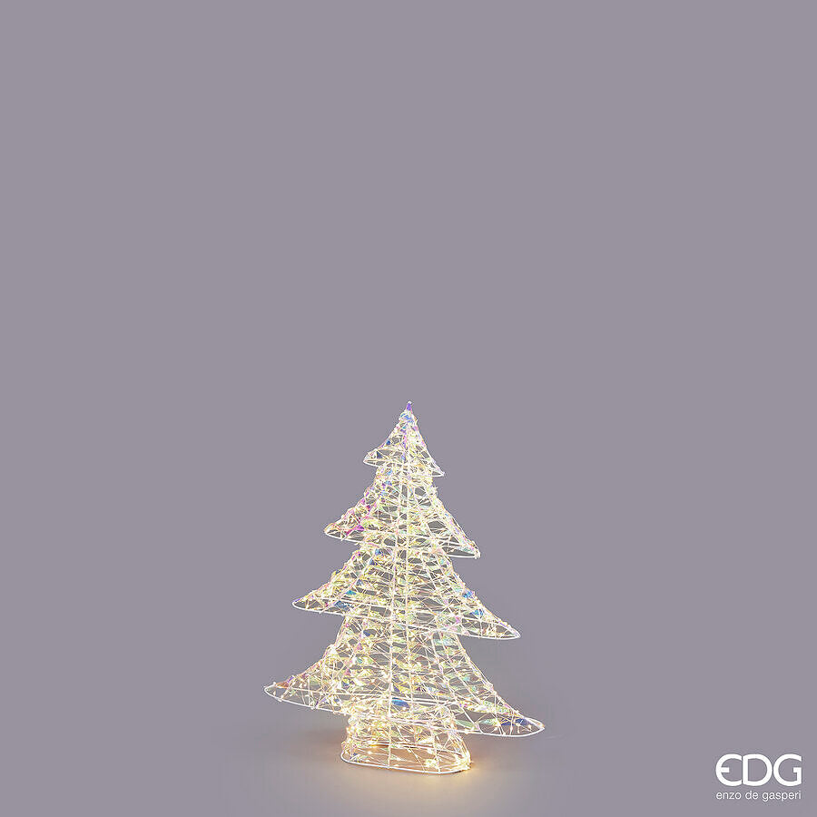 EDG Enzo De Gasperi Albero di Natale Led Stripes 720 MicroLed H 58 Cm L 48 Cm L 9,5 Cm Natural
