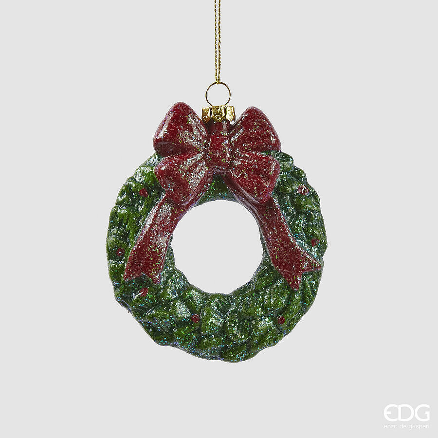 EDG Enzo De Gasperi Weihnachtsschmuck Kranz D 10 Cm Grün