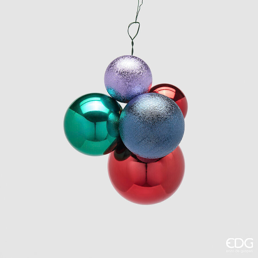 EDG Enzo De Gasperi Weihnachtsschmuck Traubendesign 5 Stk. GrooveMix - Modell 1