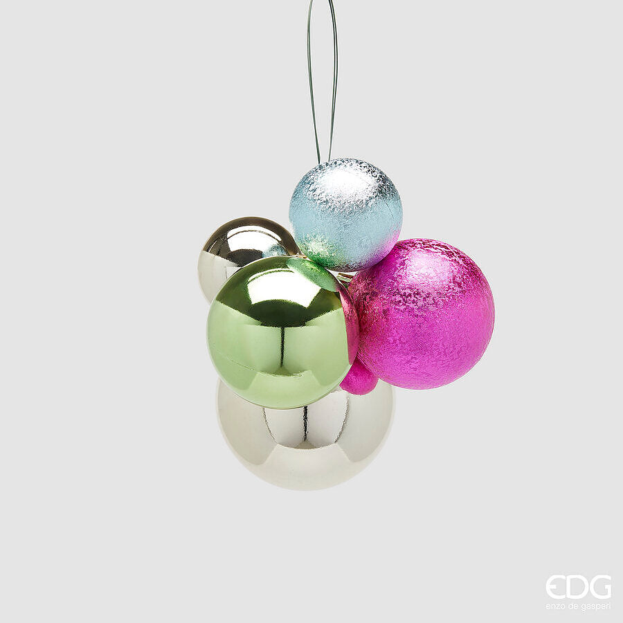 EDG Enzo De Gasperi Weihnachtsschmuck Traube 5 Stk. Groove Mix - Modell 2
