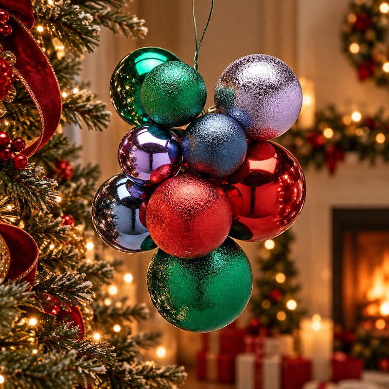 EDG Enzo De Gasperi Weihnachtsschmuck Traube 10 Stk. Groove Mix - Modell 1