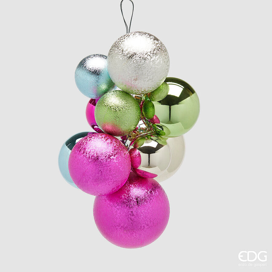 EDG Enzo De Gasperi Weihnachtsdeko Traubenbündel 10 Stk. Groove Mix - Modell 2