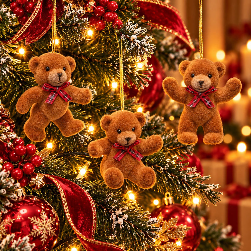 EDG Enzo De Gasperi Weihnachtsschmuck Bär Brown H9,5 cm – 1 Stk. sortiert Weihnachtsdeko