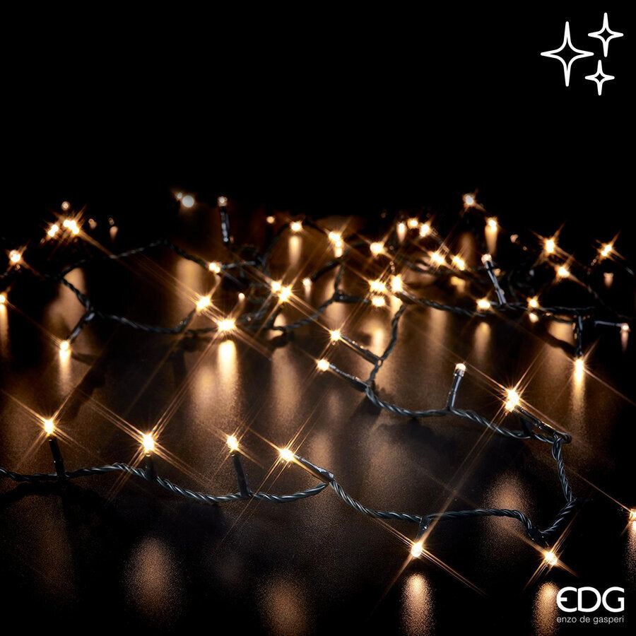 EDG Enzo De Gasperi Luci Natale MiniLed X 300 15 + 3 Mt Ivory