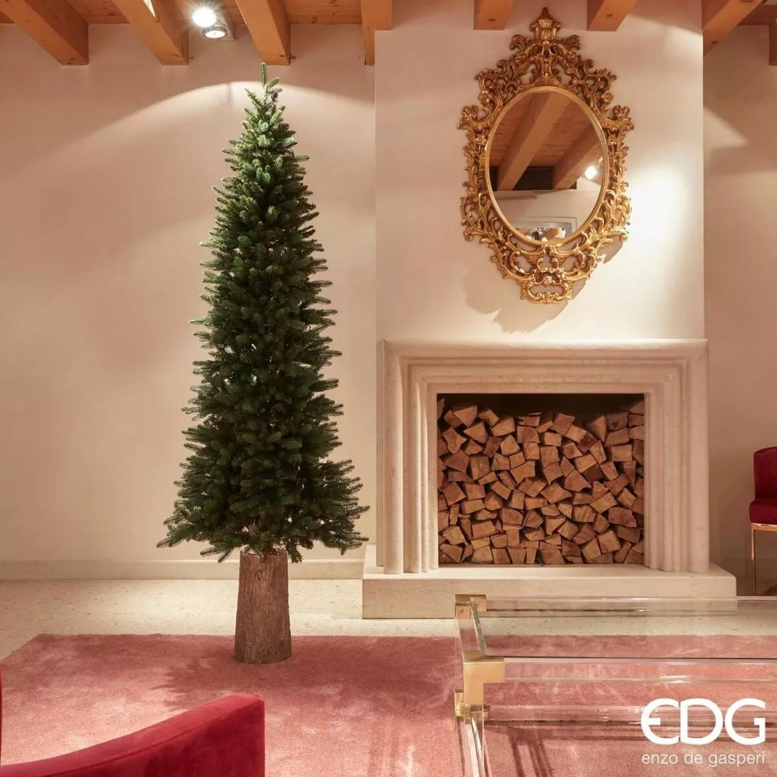EDG Enzo De Gasperi Albero di Natale Pino SLIM H 210 D 81 (1418 TIPS)