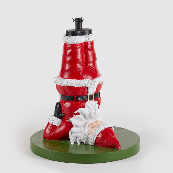 EDG Enzo De Gasperi Base Babbo-Yoga für Weihnachtsbaum Kiefer H 65 cm D 60 cm Grün Rot