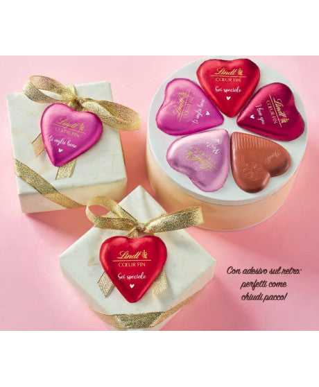 Lindt Herzen Vollmilchschokolade mit Nachricht 24 Gr 1 Stk.