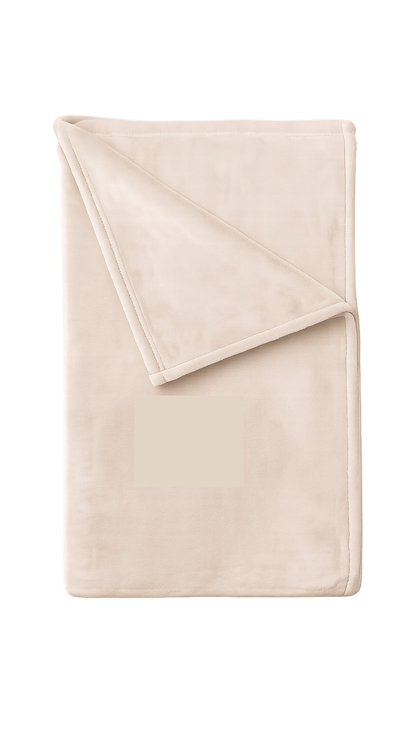 Androni Giocattoli Plaid aus Flanell, mittelgroß, einfarbig – weiche und warme Decke für Sofa und Bett, sortiert, 1 Stk.