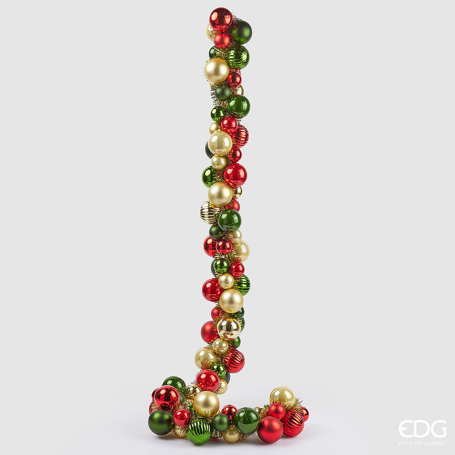 EDG Enzo De Gasperi Festone Natale PalleMix 100 Stk. L 150 Cm Multicolor