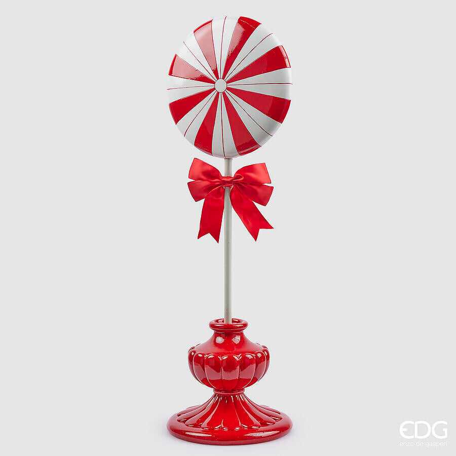 EDG Enzo De Gasperi Weihnachtsdekoration Bonbon Topiary H 71 Cm L 23 Cm L 26 Cm Weiß Rot