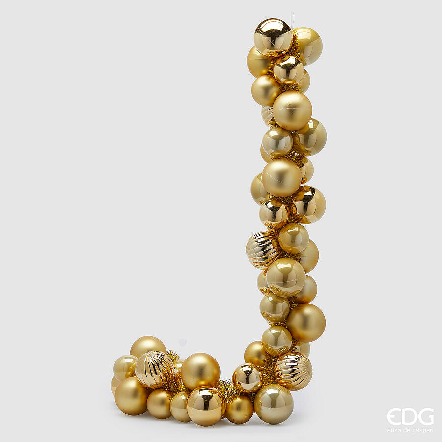 EDG Enzo De Gasperi Weihnachtsgirlande Kugelmix X 50 L 170 cm D 8 cm D 10 cm Gold