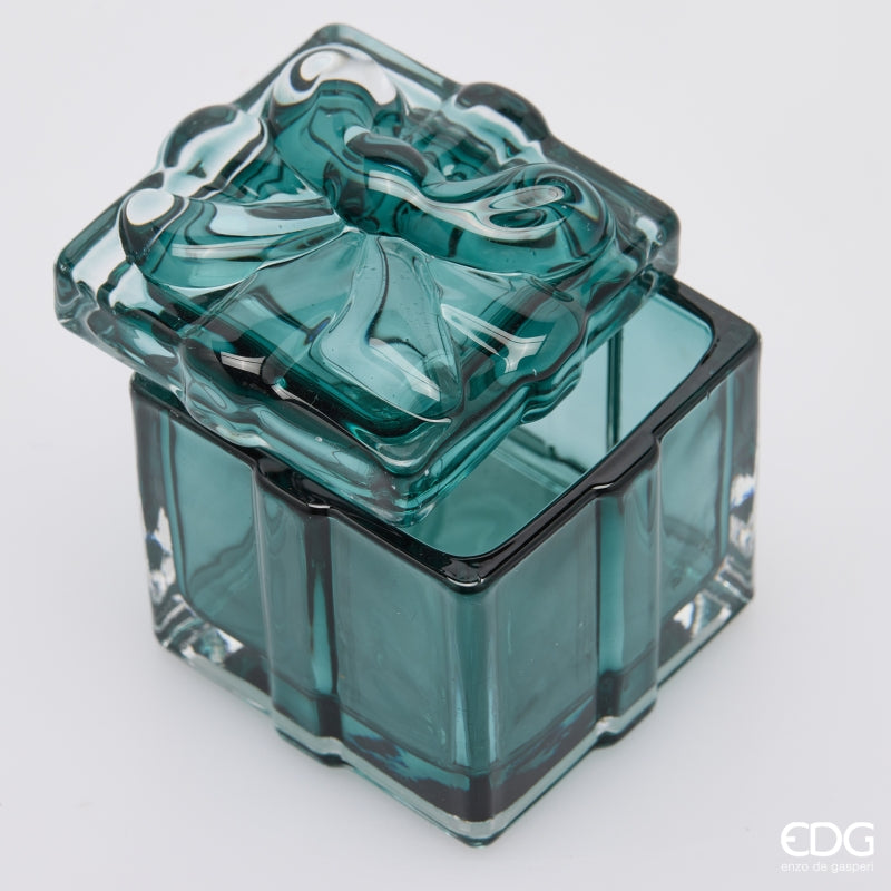 EDG Enzo De Gasperi Contenitore Decorativo Pacco Regalo Green Mix H5 Ø6 cm – Decorazione di Natale
