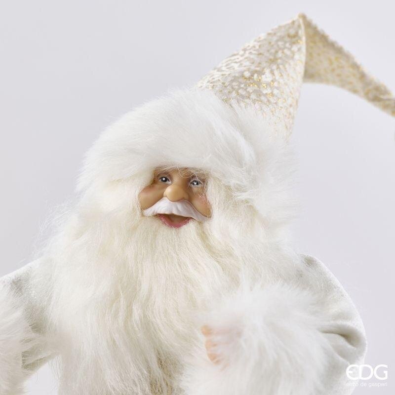 EDG Enzo De Gasperi Weihnachtsdeko Weihnachtsmann White Gold H31 cm – Weihnachtsdekoration