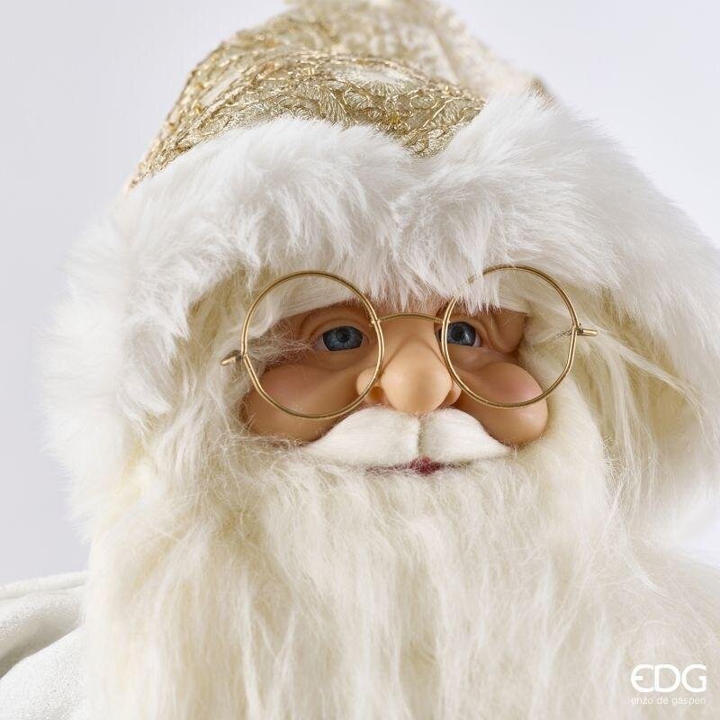 EDG Enzo De Gasperi Decoro Babbo Natale White Gold H82 cm – Weihnachtsdekoration