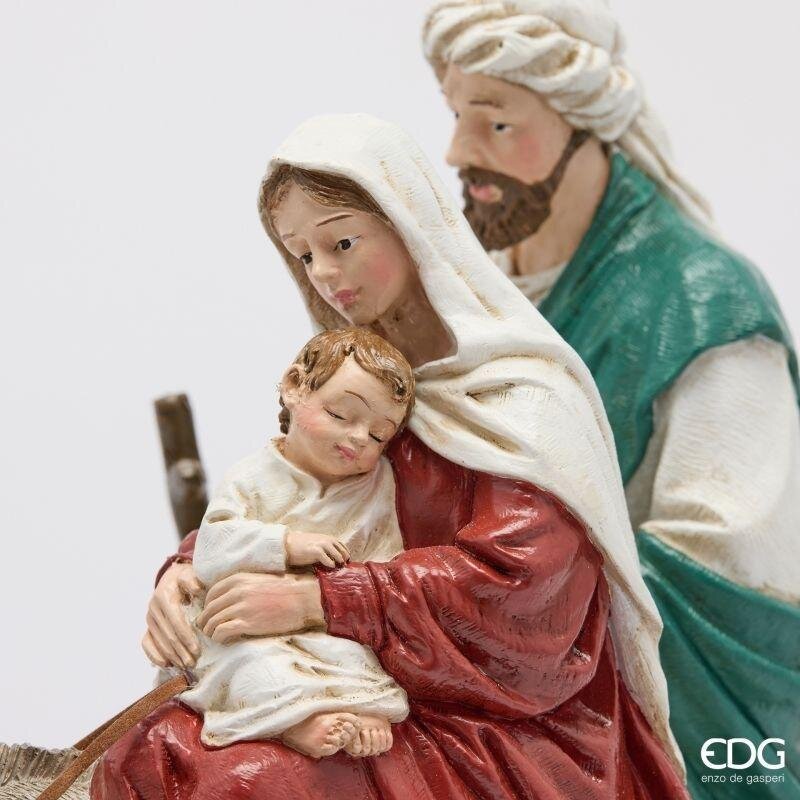 EDG Enzo De Gasperi Decoro Natività Green Red 32x34x18 cm – Decorazione di Natale