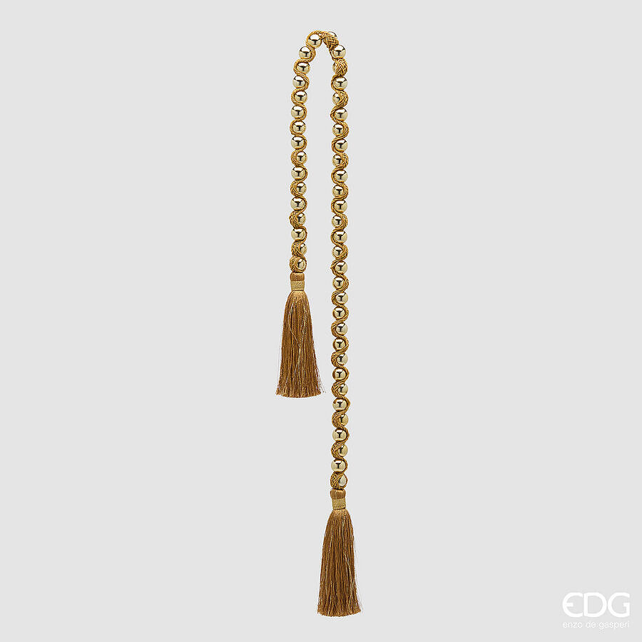 EDG Enzo De Gasperi Festone Sfere Gold L100 cm – Decorazione di Natale