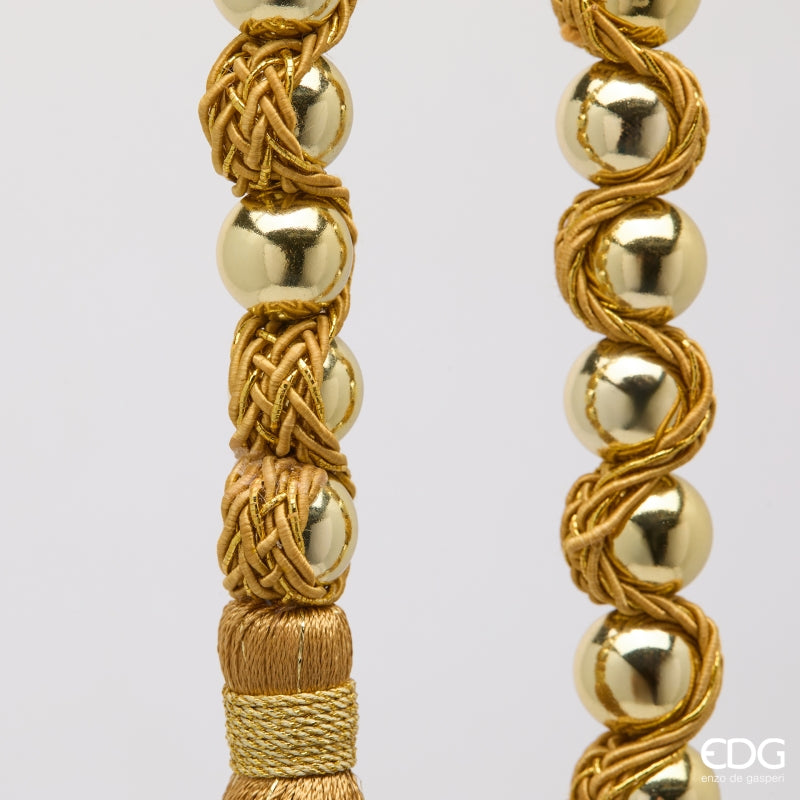 EDG Enzo De Gasperi Festone Sfere Gold L100 cm – Decorazione di Natale