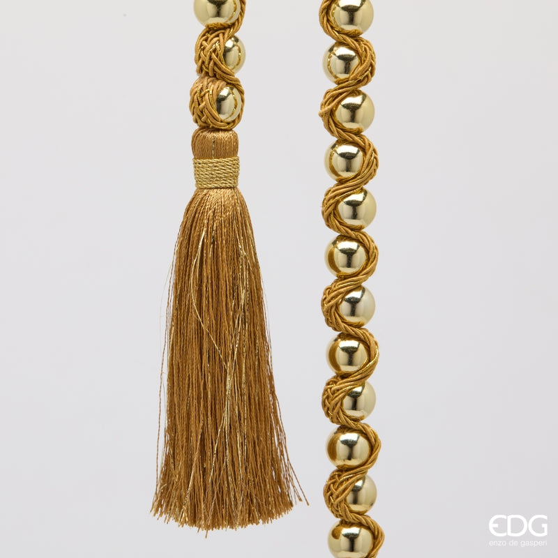 EDG Enzo De Gasperi Festone Sfere Gold L100 cm – Decorazione di Natale