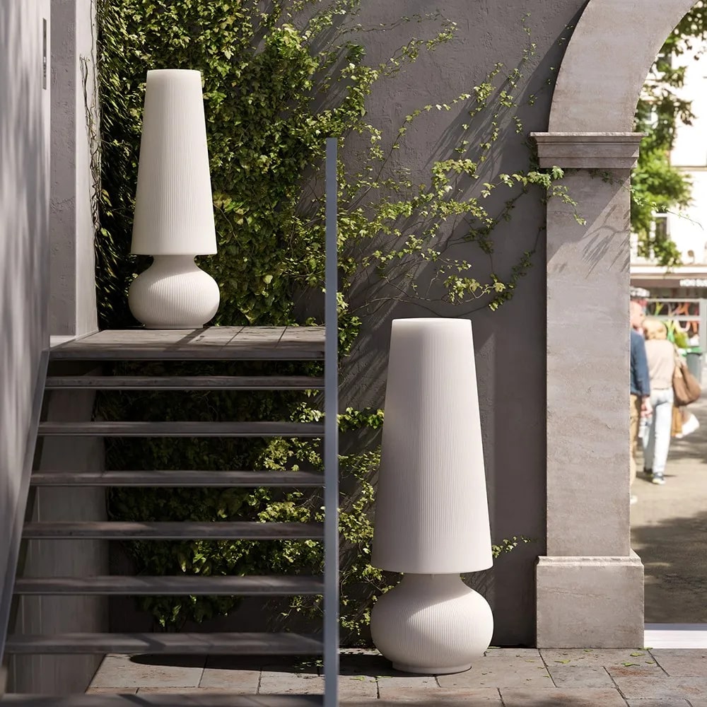 plust plust lampada fade light indoor outdoor kit luce led white light