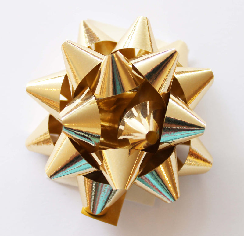 Brizzolari Rosetten Sterne Splendid Gold Metallisiert 10 mm 100 Stück