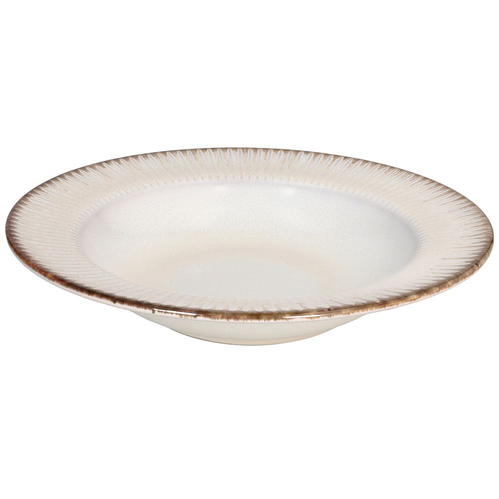 Tognana Althea Pearl Piatto Fondo in Stoneware Ø23xH4,5 cm – Piatto Elegante in Gres per la Tavola