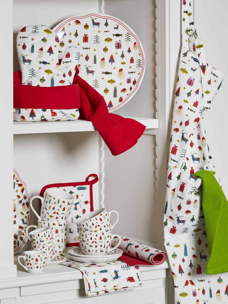 tognana tognana servizio natale 6 tazze da caffe con piattino atollo candy bianco rosso ean 8056444339659