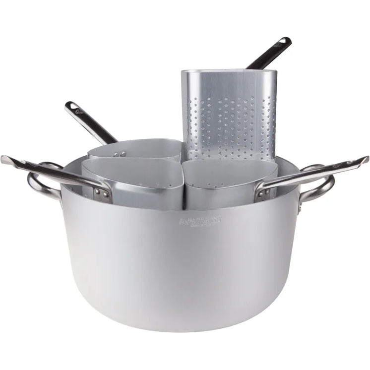 Agnelli Colapasta Spicchio Alto 1/2 in Alluminio Ø36 cm – Colapasta Professionale per Cucina