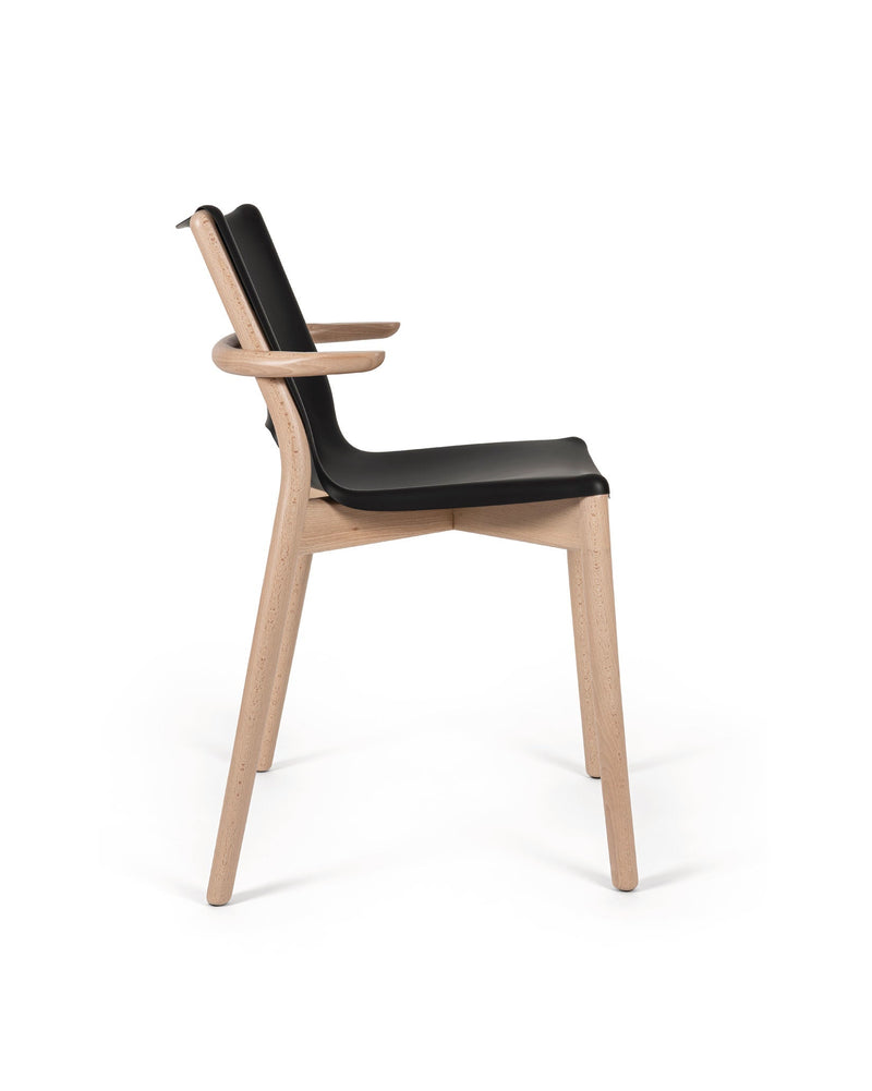Alessi Poêle sedia monoscocca con braccioli PS20 B nera, design Philippe Starck – foto 4