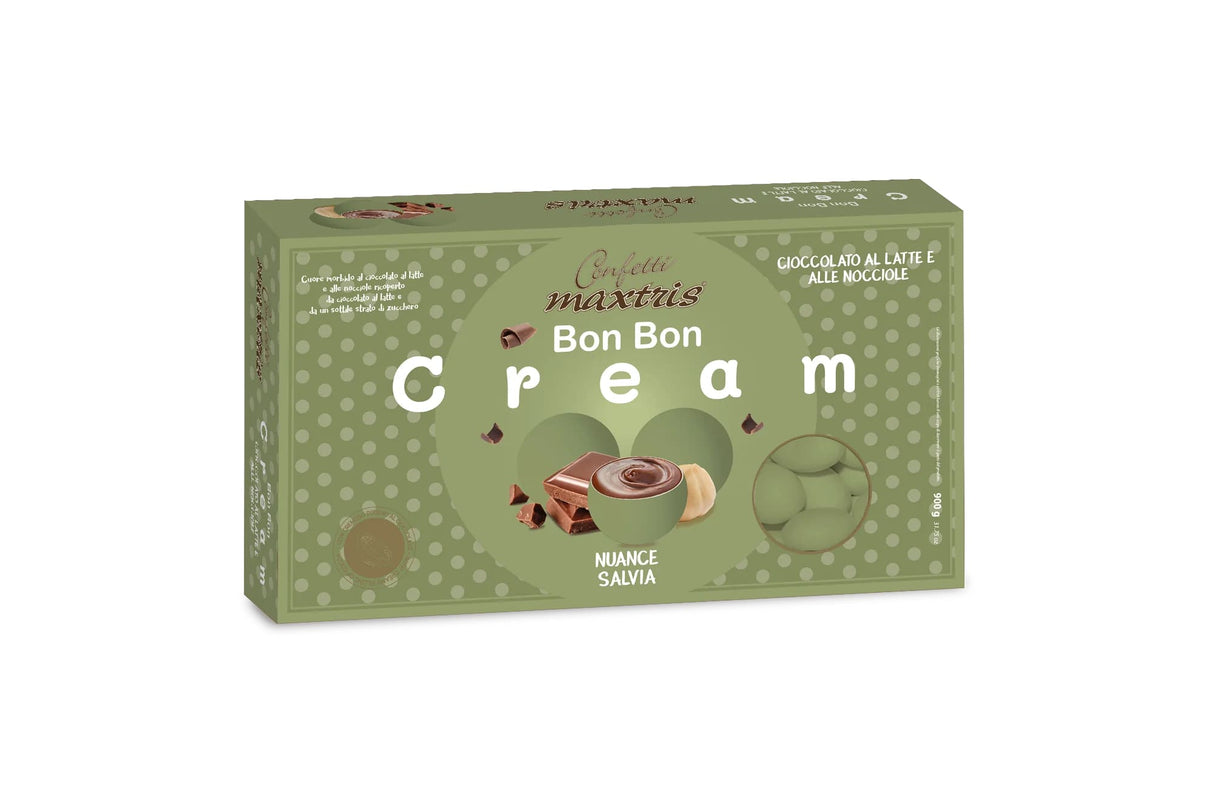maxtris maxtris confetti bon bon cream gianduia nuance salvia 900 gr ean 8022470875386