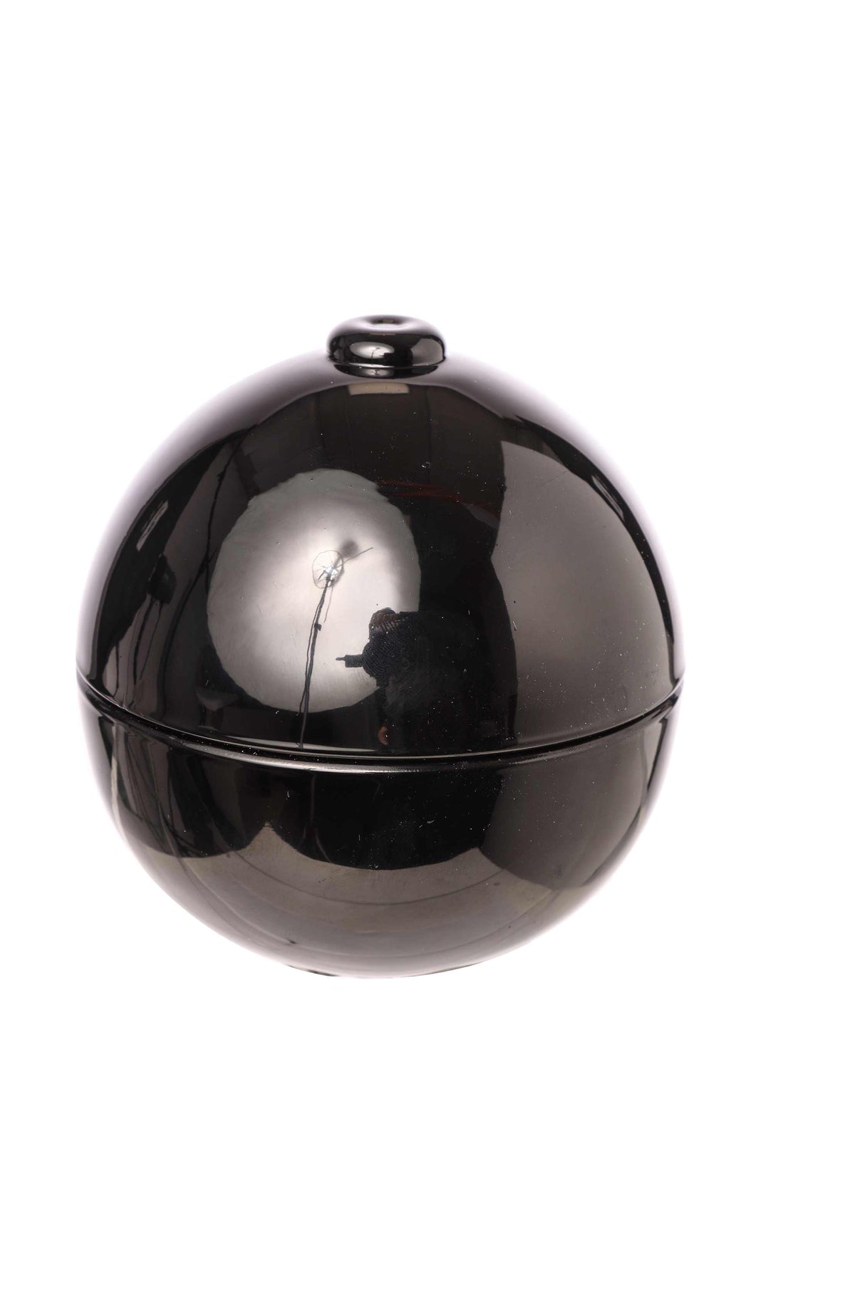ARPIMEX Weihnachtskugel-Kerze D 7 cm H 7 cm Schwarzes Glas