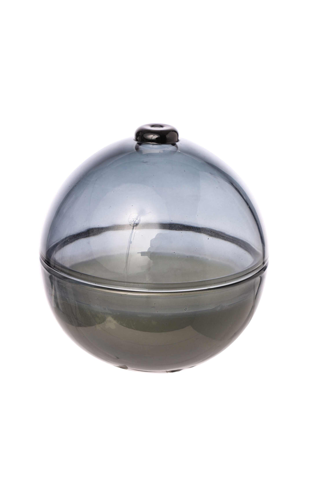 ARPIMEX Weihnachtskugel-Kerze Ø 7 cm H 7 cm Glas Grau