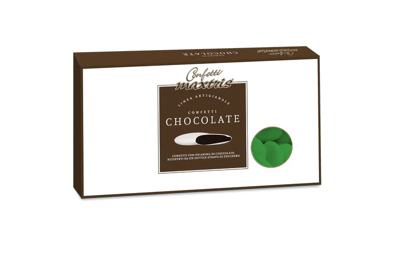 Maxtris Dragees Dragees Dunkle Schokolade Klassisch Grün 1 Kg