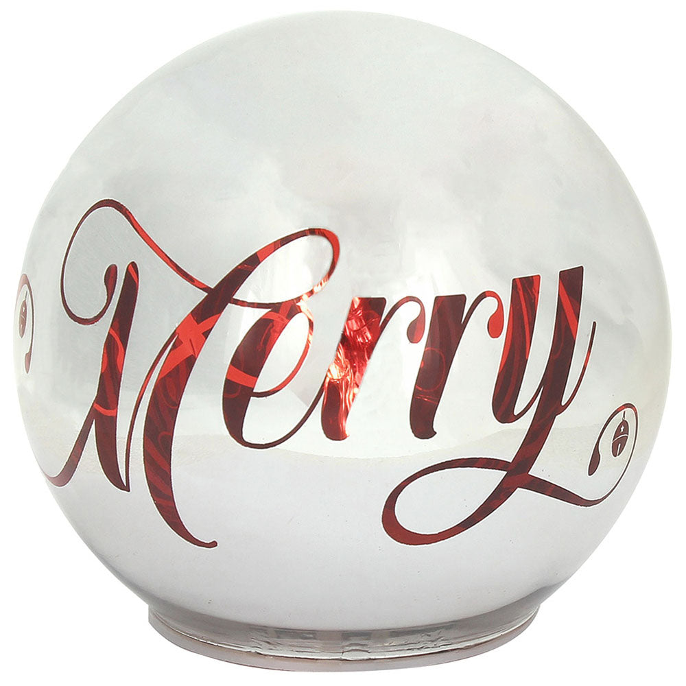 tognana tognana sfera natale con led d 15 cm christmas mirror silver vetro rosso ean 8056444359350