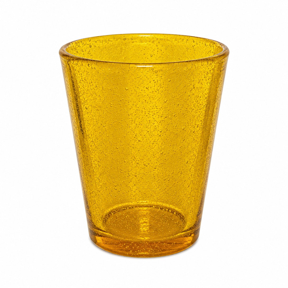 Zani Serafino Blase Blasen aus gefärbtem Glas Gelb Transparent