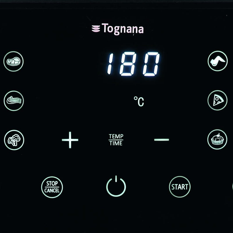 Tognana Iridea Friggitrice ad Aria 10 Litri Verde con Doppia Resistenza – Friggitrice ad Aria per Cottura Pratica e Veloce