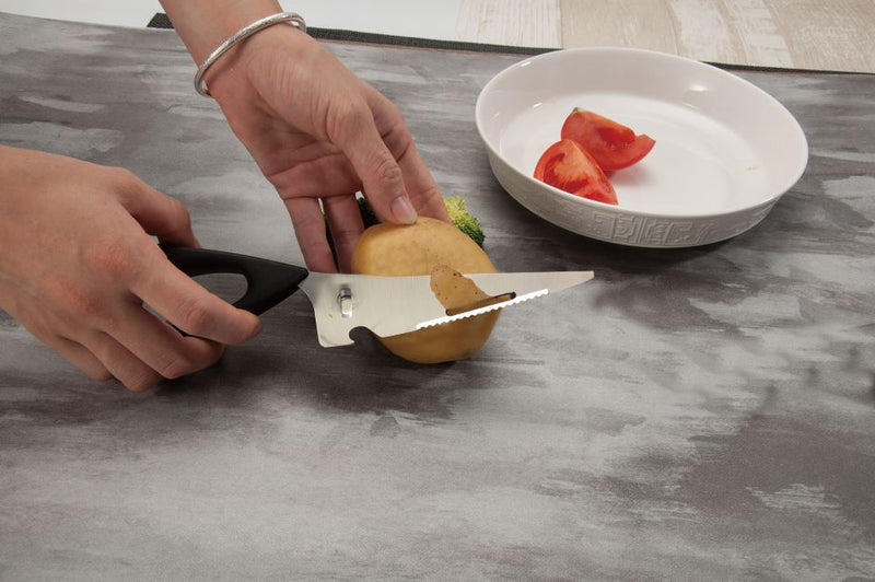 Salvinelli Santoku-Schere 25 cm Edelstahl
