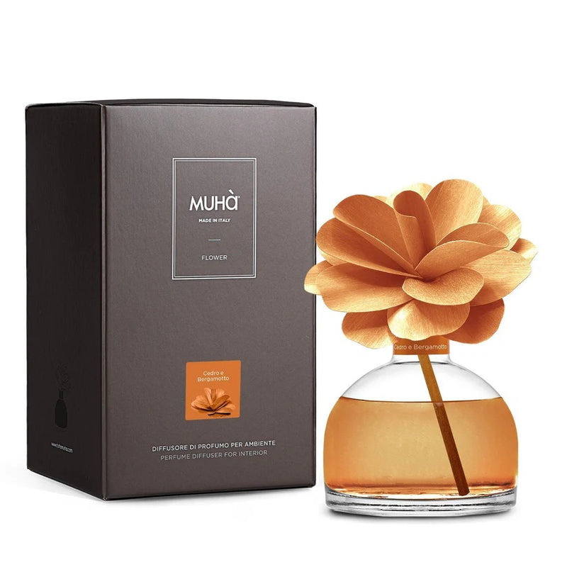 Muhà Flower Profumatore Diffuser Camelia 200ml Zeder & Bergamotte