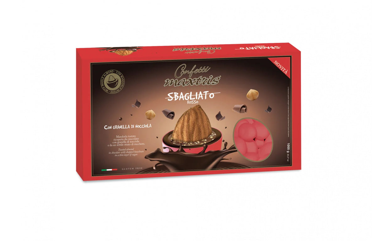 Maxtris Confetti Rosso Sbagliato Haselnussbruch 1 Kg