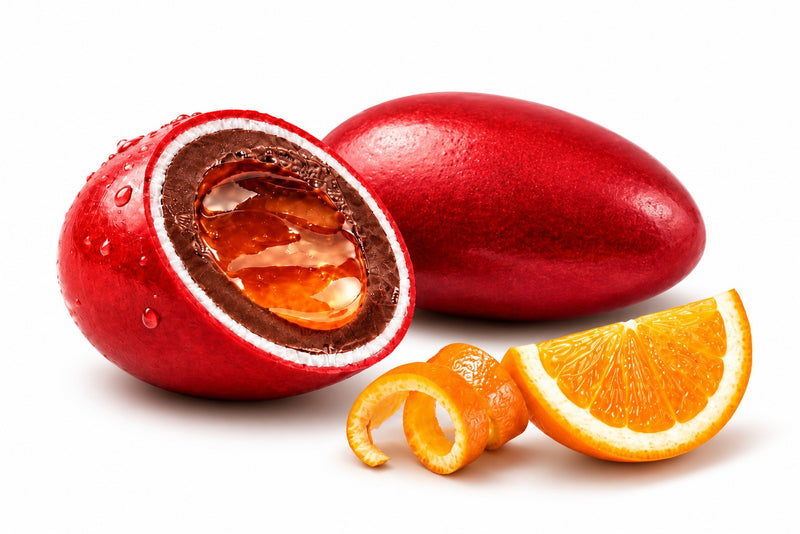 Maxtris Dragees Mixology Negroni 500 g – Rote Dragees aus dunkler Schokolade mit alkoholischem Negroni-Geschmack für Feste, Zeremonien und Veranstaltungen