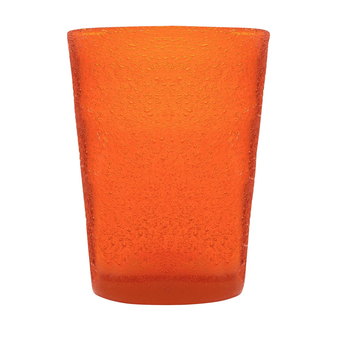 Zani Serafino Wasserglas Tumbler Orange aus handwerklich gefertigter Glaspaste