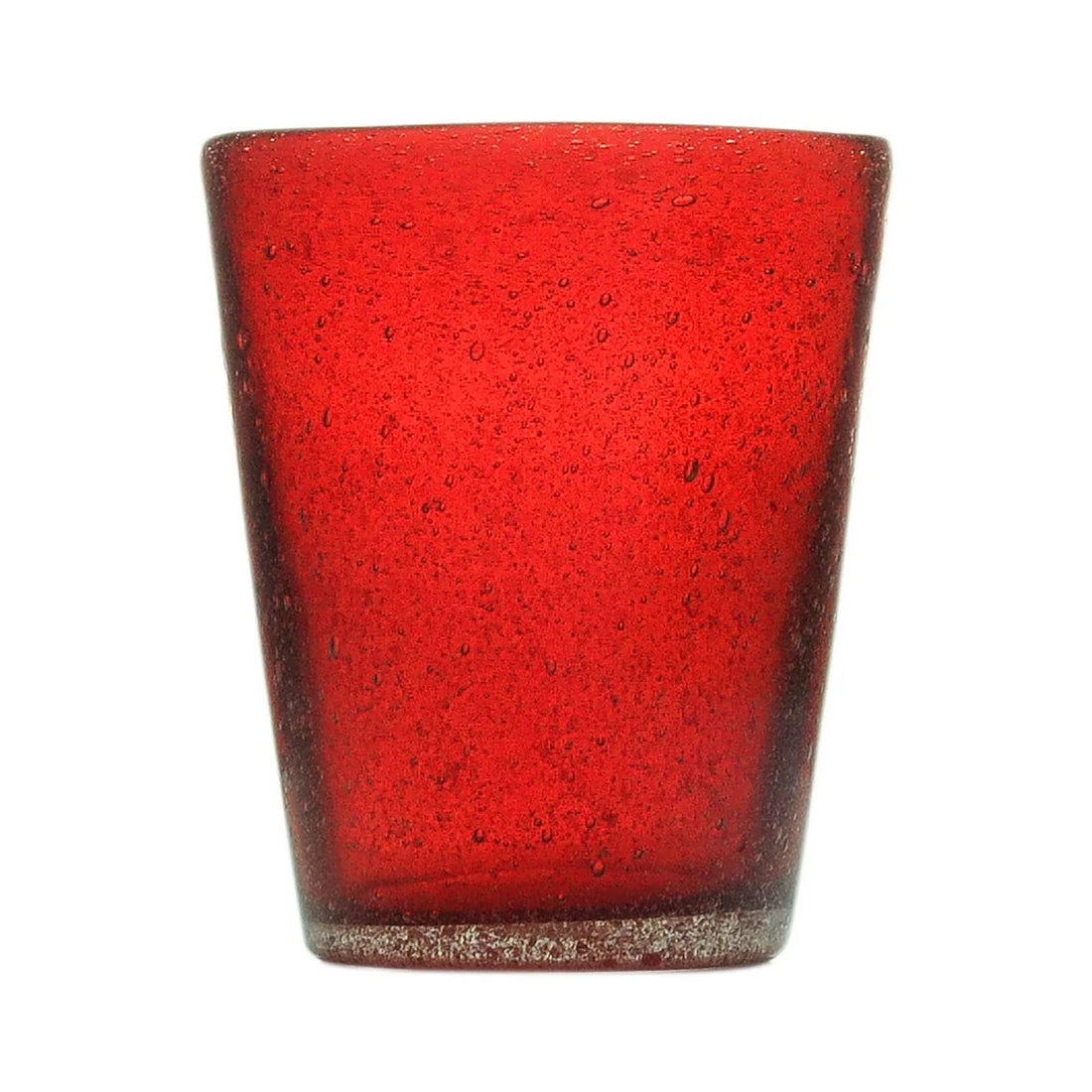 Zani Serafino Memento Tumbler Wasserglas Rot aus Glaspaste