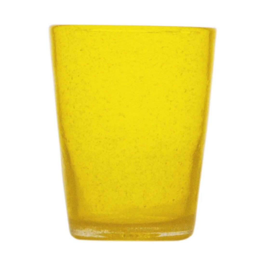 Zani Serafino Wasserglas Memento Yellow Transparent 30cl aus Glaspaste