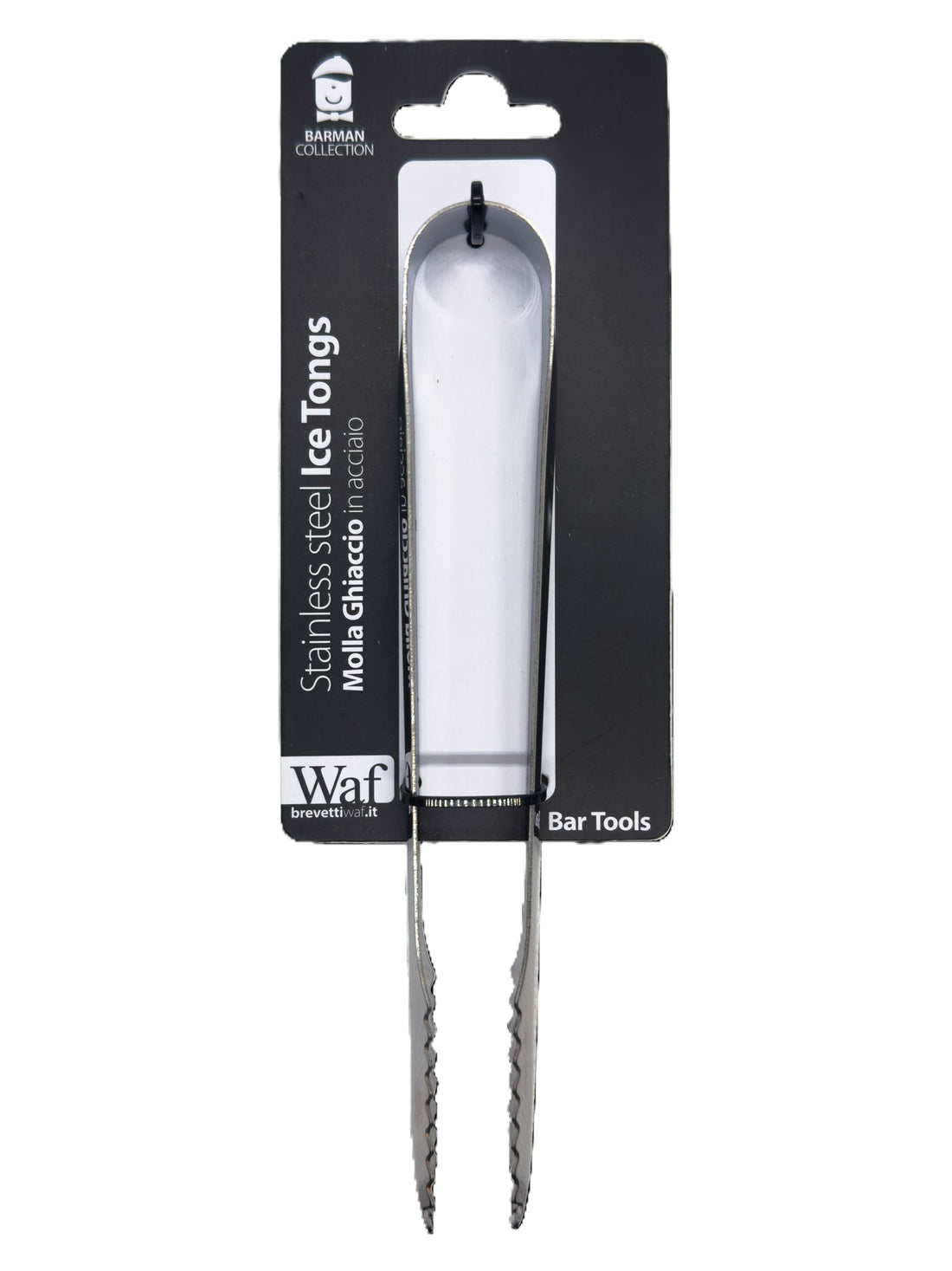 Brevetti WAF Ice Tongs Federfeder Eiskugelzange aus Stahl