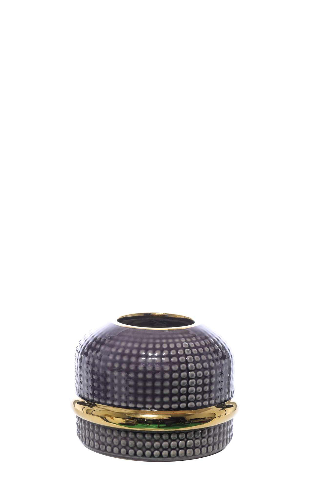 ARPIMEX Keramik Vase 16,5 x 16,5 x 12,5 cm Violett