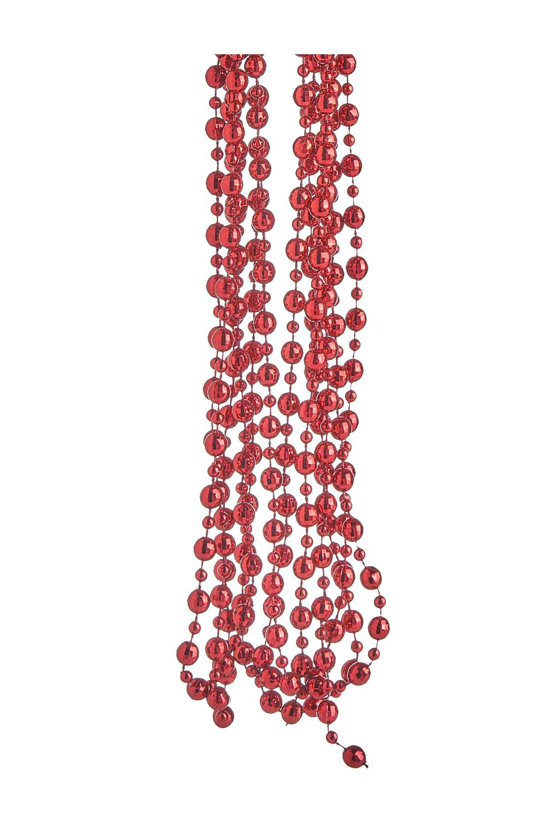 ARPIMEX Weihnachtskette Kunststoffperlen Ø 8 mm 2,7 m Rot