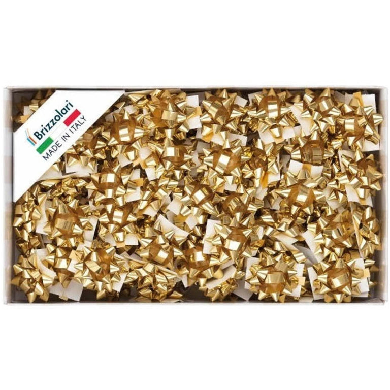 Brizzolari Kokarden Stern Splendid Gold 6,5mm 100er Pack